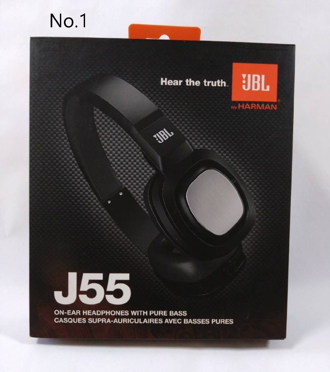 未開封品 JBL 有線 密閉型オンイヤーヘッドホン J55 ブラック J55BLK 国内正規品