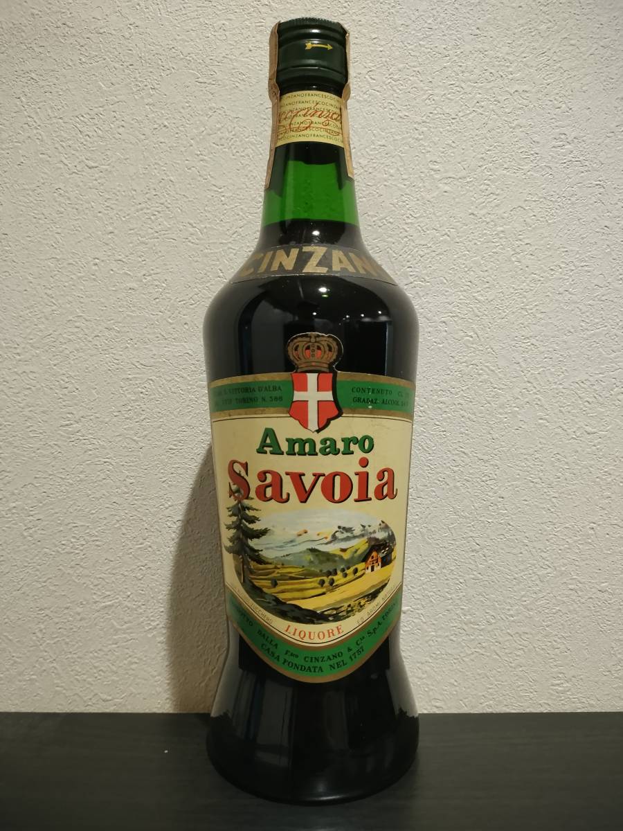 最高品質の 60年代 チンザノ アマーロ サボイア 750ml 34% cinzano amaro savoia /キナ アマレット メンタ ミント 飲料