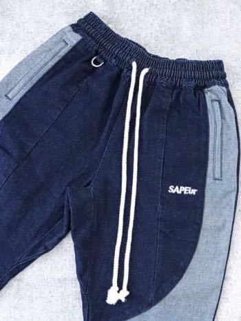 即決 2023 SAPEUR DENIM TRACK PANTS 3rd Lサイズ Indigo 正規 新品未使用 サプール デニム トラック パンツ インディゴ 完売品 sapeur_画像3