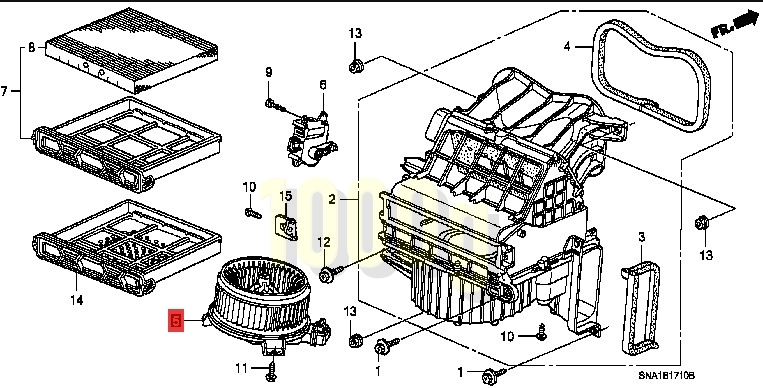 【ホンダ純正新品】HONDA 未使用品 ★超希少品★ シビック FD2 タイプＲ ブロアモーター 2007/3-2010/8_画像2