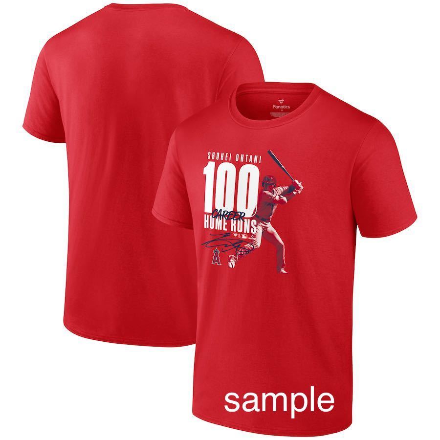 【Fanatics社正規品】大谷翔平100号ホームラン記念Tシャツ　エンゼルス　WBC優勝　MVP MLB