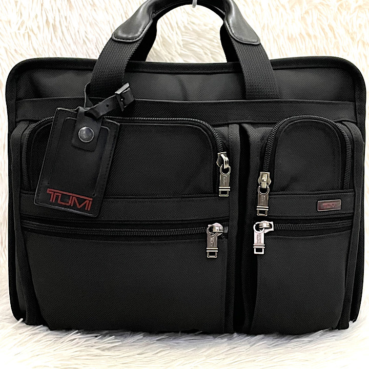 TUMI 2way A4収納可 ビジネスバッグ ブラック ナイロン レザー-