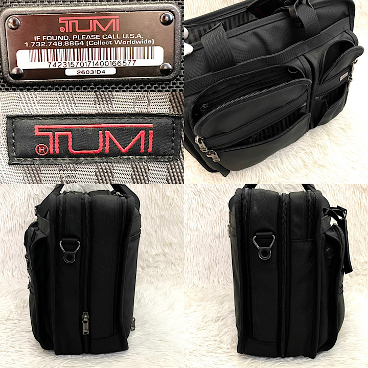 極美品】大容量 TUMI ビジネスバッグ 2way エクスパンダブル ブラック-