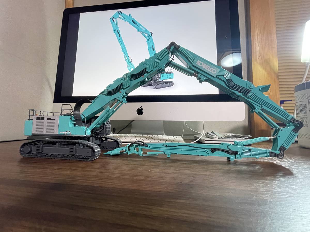 1点のみ！ コベルコ SK1300DLC 解体機 40mブーム 1/50 KOBELCO 国内未