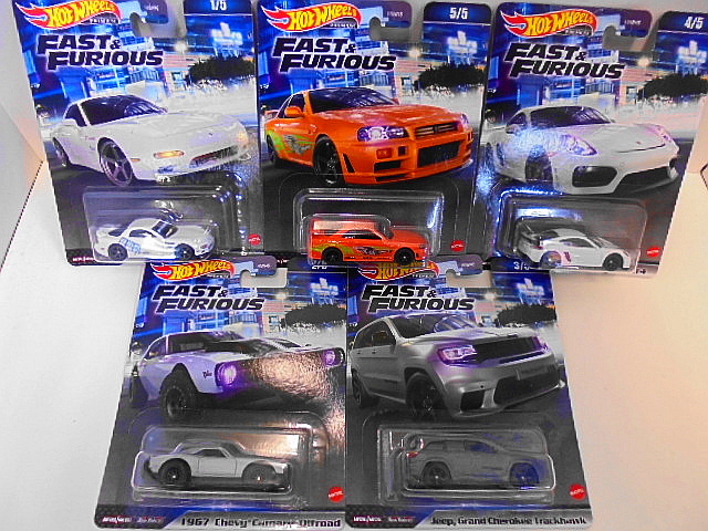 ws Hotwheels ワイルドスピード ホットウィール ミニカー 5台セット GT