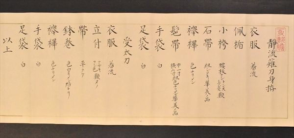 新しく着き 元治二年 武道 長刀 武術 2巻 静流薙刀免状・身拵 大江正方