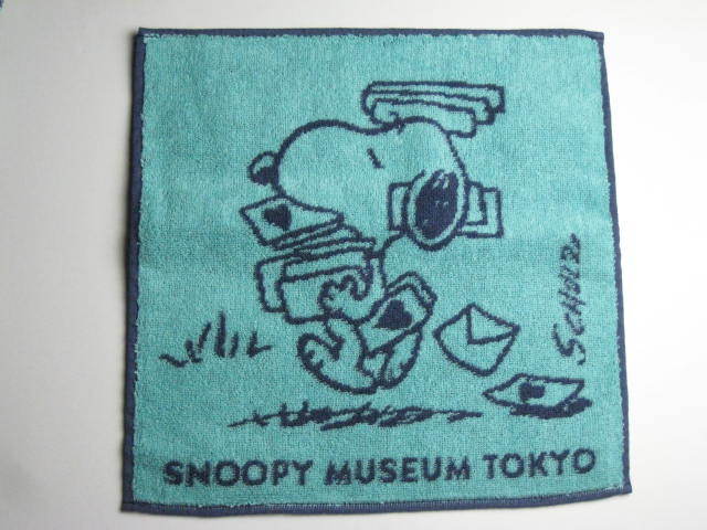 スヌーピーミュージアム SNOOPY MUSEUM TOKYO ミニタオル レター　送料無料　PEANUTS　スヌーピー　タオル_画像1