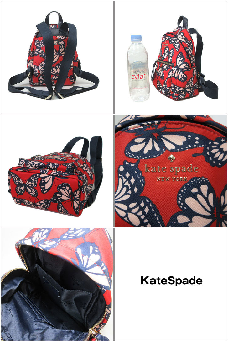 ケイトスペードリュック kate spade チェルシー バタフライプリント ナイロン リトルベター ミニ バックパック KB590 960 レディース_画像2