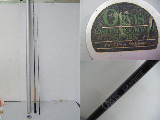 新作 SERIES MOUNTAIN GREEN ORVIS GRAPHITE フライロッド 2P 5wt 7'9