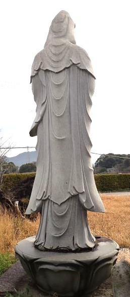 大型石像　観音様　羽衣観音　2体　高さ：約４ｍ　重量：約：3.5t×2　宗教　お寺_画像9