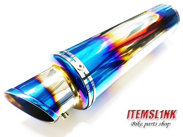 a301Bチタン焼き ステン焼き スリップオン マフラー サイレンサー 50.8 a301B チタン焼 ステン焼き スリップオン マフラー サイレンサー