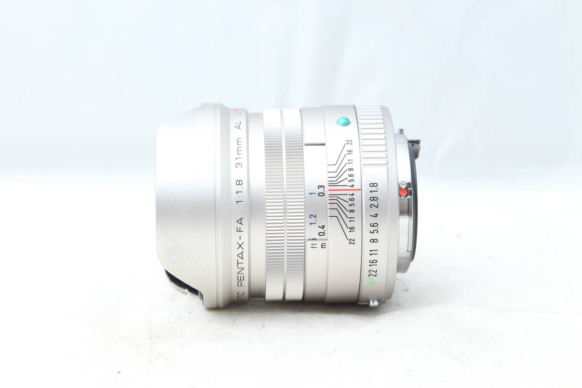 極上品☆PENTAX ペンタックス FA 31mm F1.8 AL Limited 元箱 付属品 シルバー_画像4