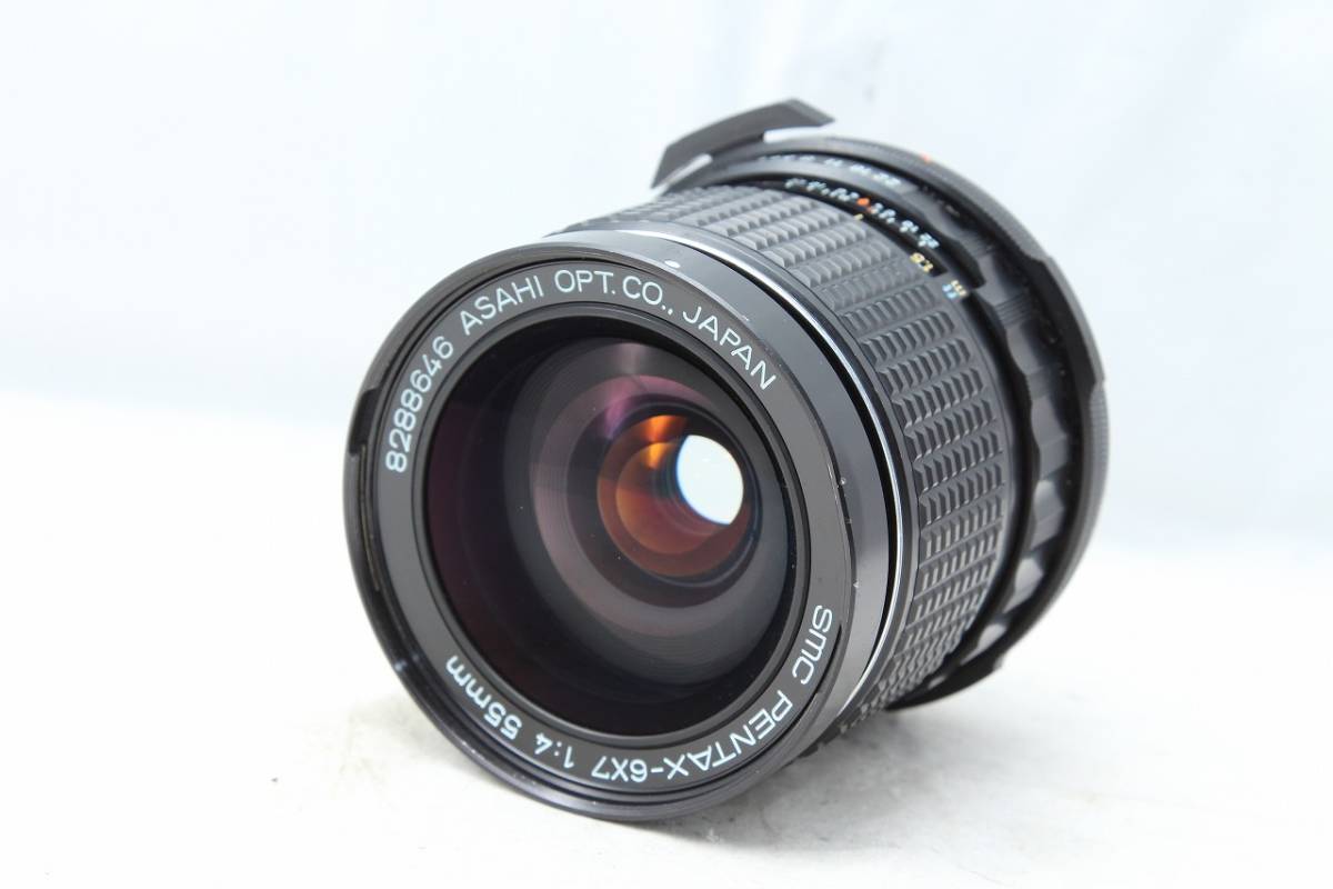 美品☆PENTAX SMC PENTAX 67 55mm F4 67マウント ペンタックス 6x7用 中判カメラ用 単焦点 交換レンズ