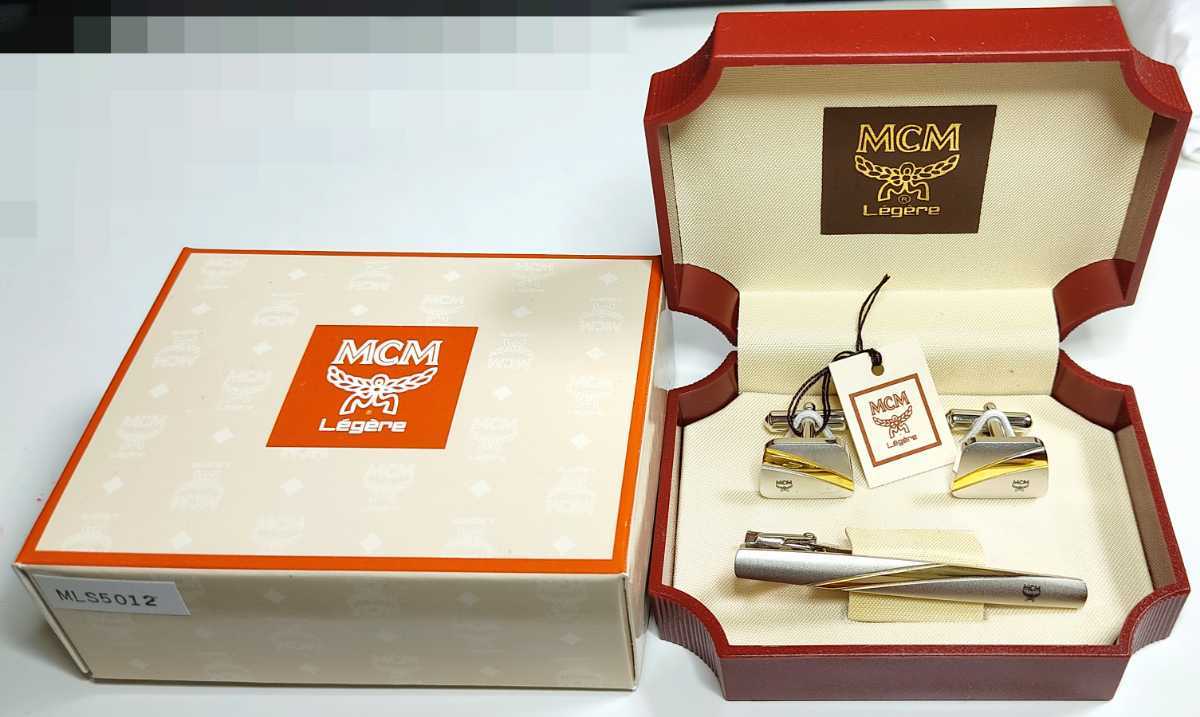  new goods *MCM M si- M * cuffs & Thai bar set * gift also! tiepin & cuff 