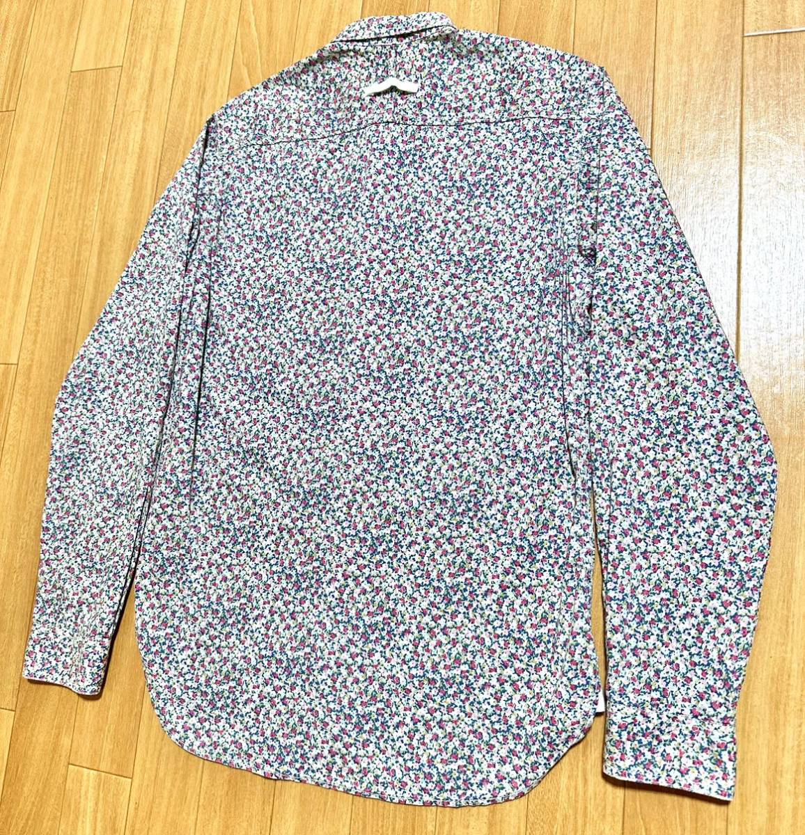 COMME des GARCONS JUNYA WATANABE MAN 12ss 長袖シャツ 切替 ボタンダウンシャツ 花柄 ボタニカル フラワー ジュンヤワタナベマン ad2012_画像5