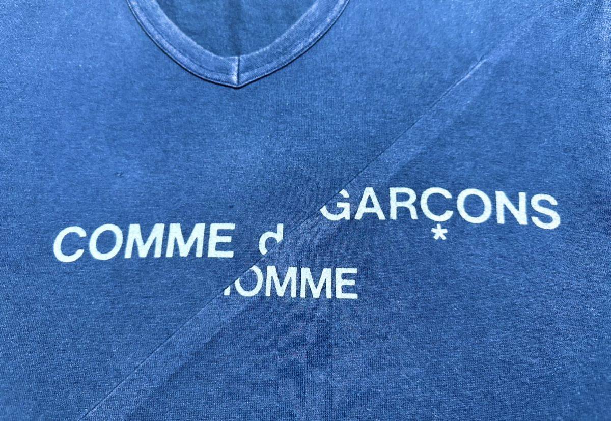 COMME des GARCONS HOMME SPLIT LOGO T SHIRT 90S コムデギャルソン オム スプリット ずらし ロゴプリント Tシャツ AD1997 archive_画像5