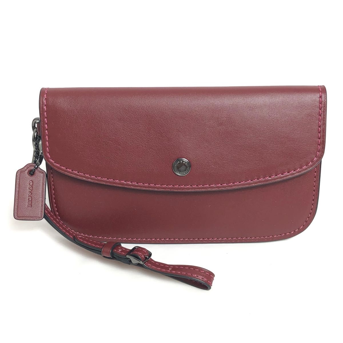 美品】COACH コーチ 長財布 リストレットポーチ レザー クラッチバッグ