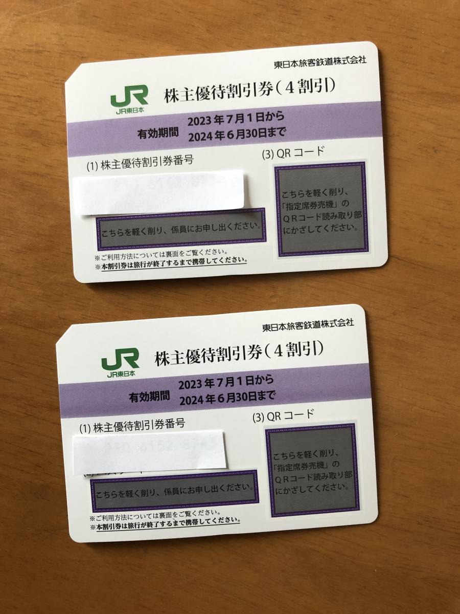 JR東日本株主優待割引券（4割引）２枚 の商品詳細 | 日本・アメリカの