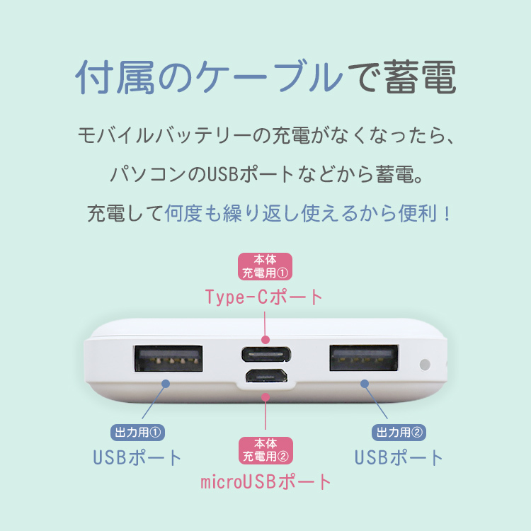 モバイルバッテリー 大容量 12800mAh ピンク PSE認証 2台同時 2.1A 急速充電対応 薄型 LED残量表示 iPhone iPad Android_画像9