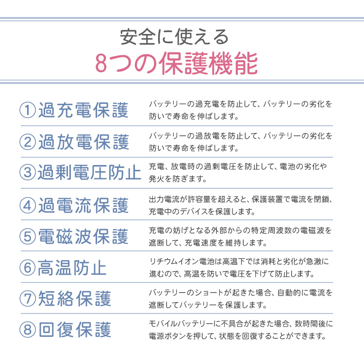 モバイルバッテリー 大容量 12800mAh ピンク PSE認証 2台同時 2.1A 急速充電対応 薄型 LED残量表示 iPhone iPad Android_画像10