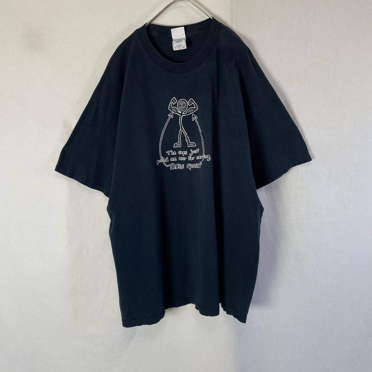 TENNESSEE RIVER 半袖プリントTシャツ 古着 XLサイズ ネイビー ヴィンテージ クルーネックの画像1