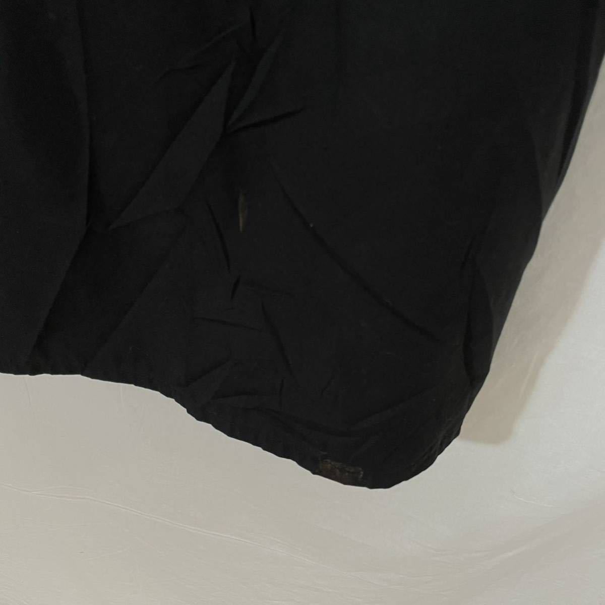 アンコモンスレッズ　半袖ワークシャツ　古着　Lサイズ　ブラック　企業ロゴ　ヴィンテージ スナップボタン_画像6