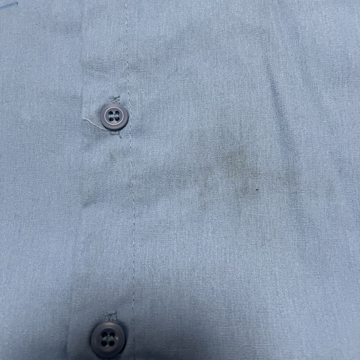 aramark 半袖ワークシャツ　古着　1XLRサイズ　ライトブルー　ワッペン　ヴィンテージ WORKWEAR_画像8