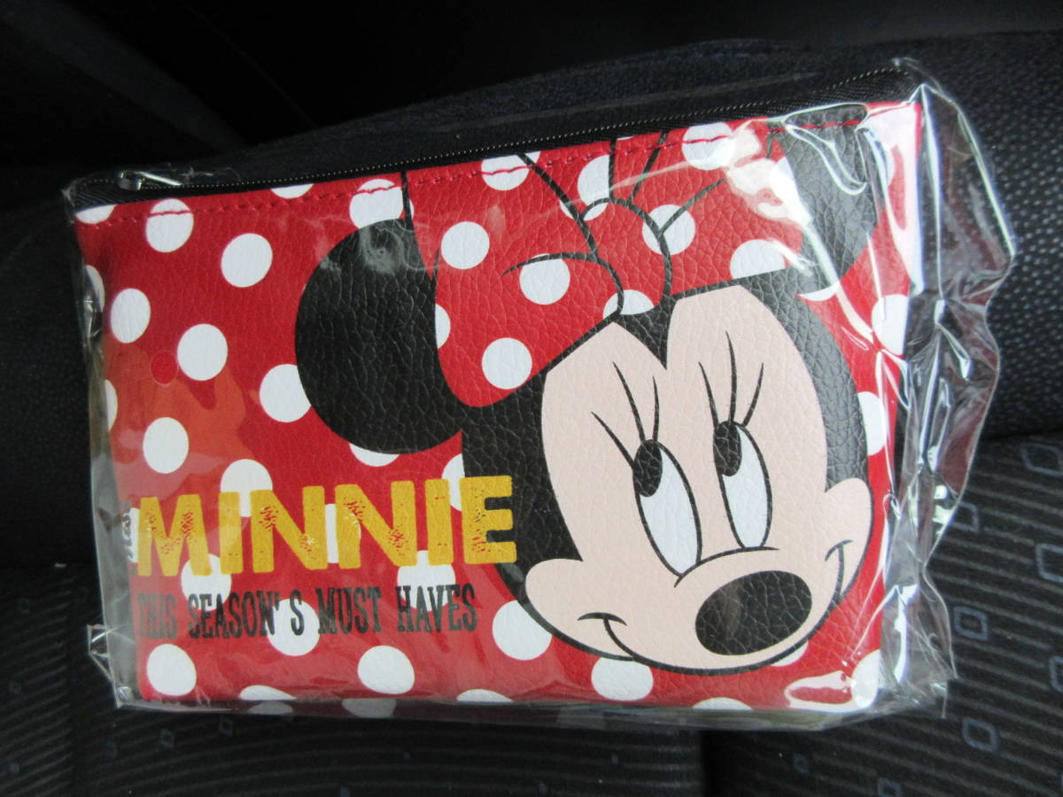 ☆ディズニー ミニー マウス スクエア ポーチ レ - ヤフオク!