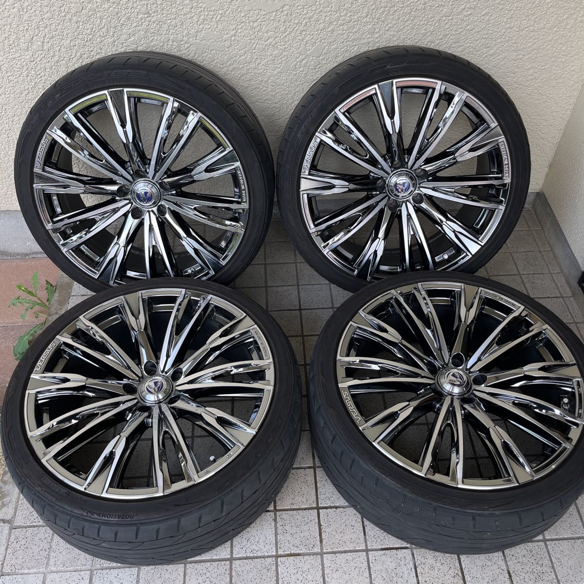 美品 RAYS 20×8.5J +38 5H PCD114.3 VERSUS レイズ 20インチ 245/35R20