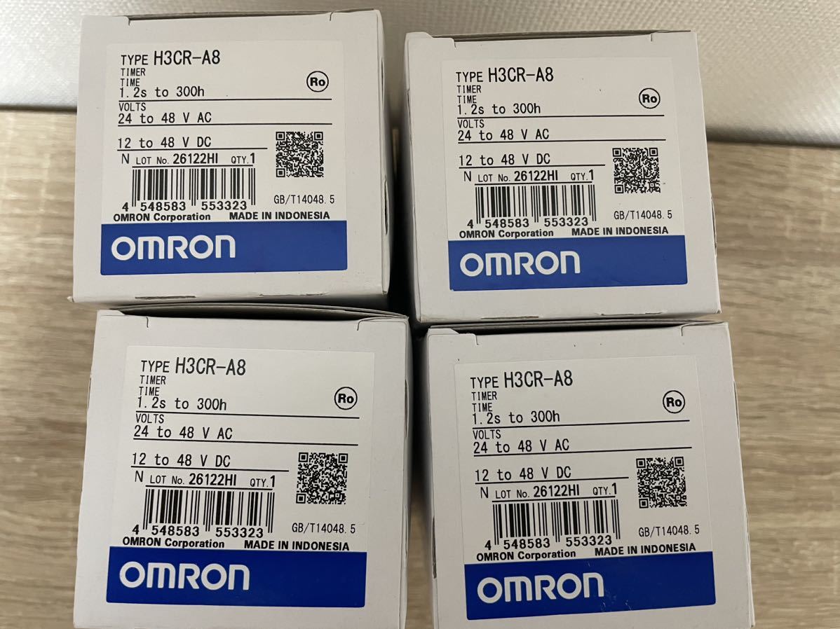 H3CR-A8 オムロン タイマー AC24-48V DC12-48V 4個 新品 未使用 26122 OMRON_画像4