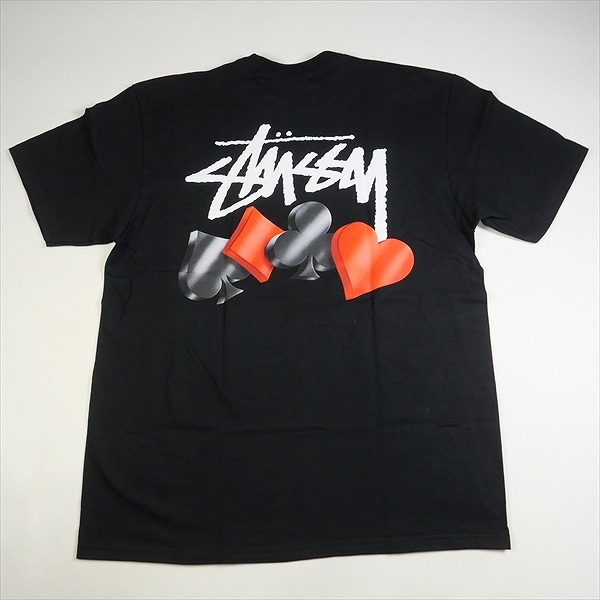 STUSSY ステューシー 23AW SUITS TEE BLACK Tシャツ 黒 Size 【XL】 【新古品・未使用品】 20774249