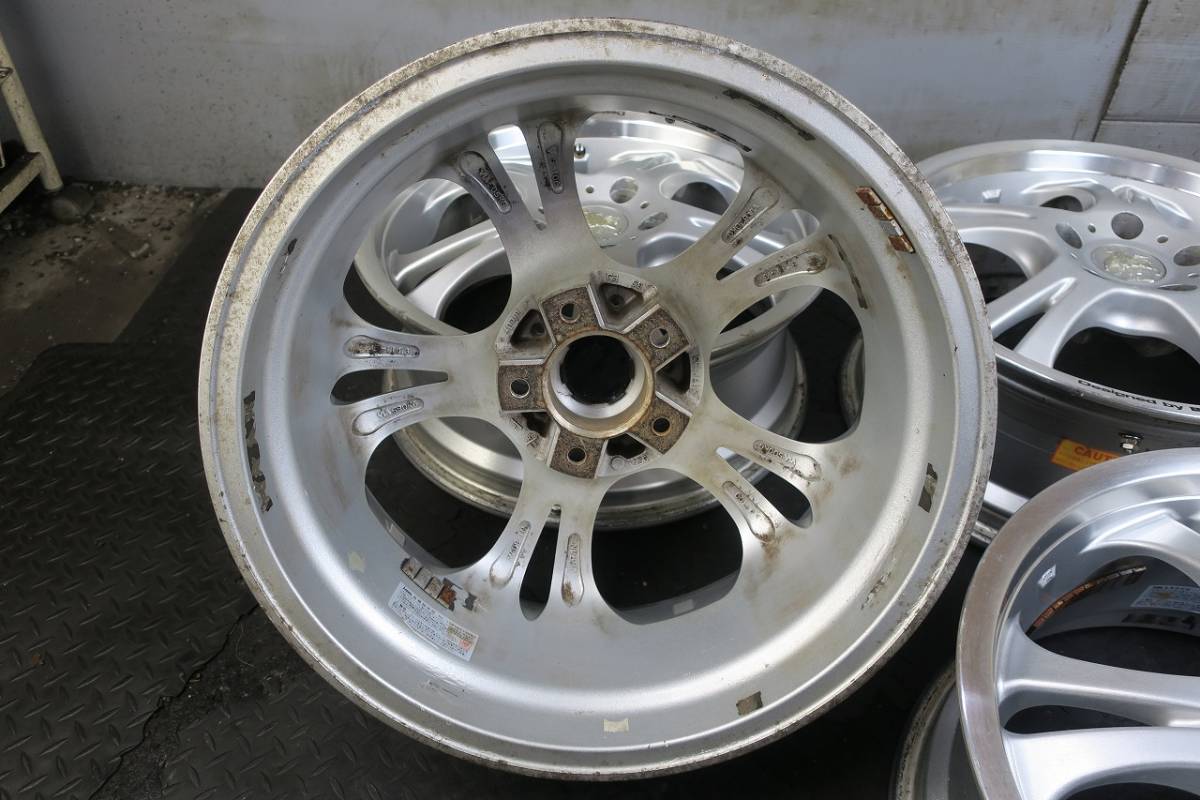 大人気 WEDS ウェッズ ケルベロス 17×7J +35 PCD114.3/5H お洒落なデザイン JAPAN製 室内倉庫保管品 手渡し/交換OK 迅速発送_画像10