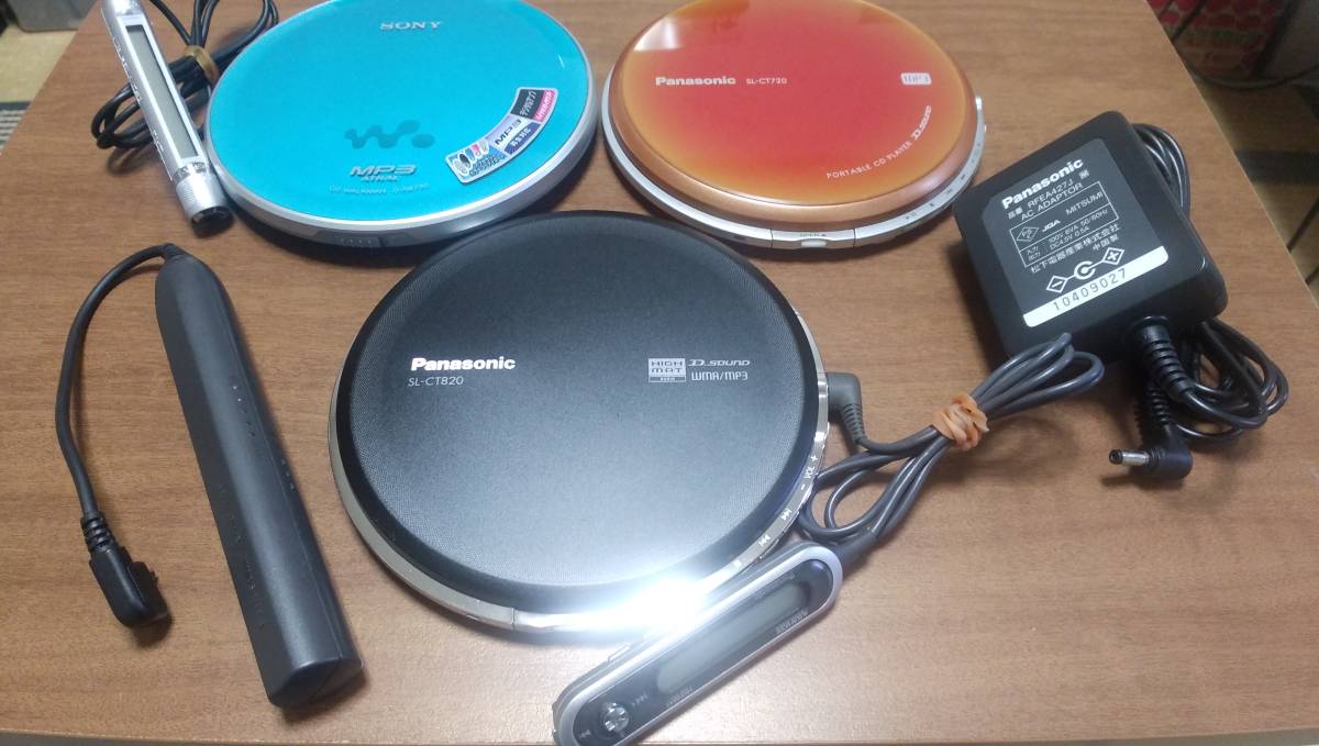 最高の品質 CD SONY D-NE730 SL-CT720 SL-CT820 Panasonic WALKMAN 3台