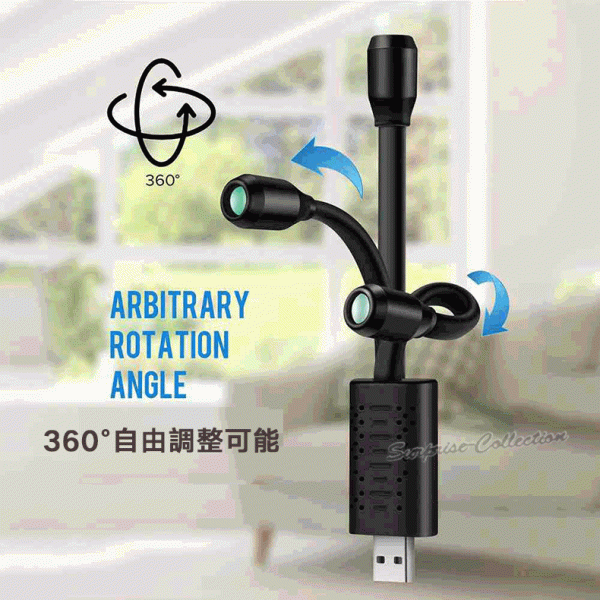 USB type security camera wireless SD card video recording network moving body detection see protection mobile battery supply of electricity u21