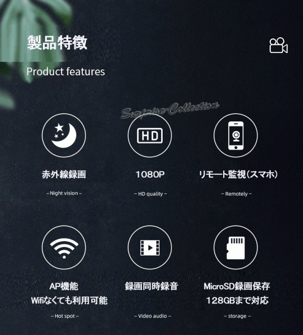 防犯カメラ 充電式 監(jiān)視カメラ 録畫機(jī)不要 録畫 録音 動(dòng)體検知 音聲検知 x1◆