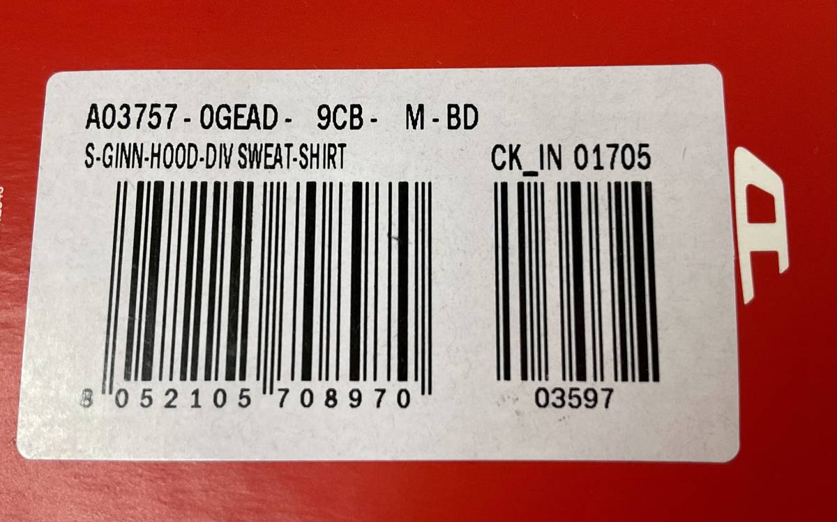 ディーゼル　パーカー & スウェットパンツ 21B23　グレー　Mサイズ　新品 タグ付　セットアップ　DIESEL　A03757&A03770　ギフトにも