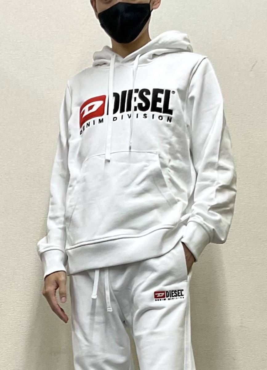  diesel Parker & sweat pants 21A23 white XL size new goods tag attaching setup DIESEL A03757&A03770 gift also 