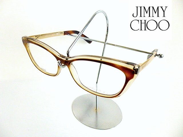 大人気新品 □JIMMY CHOO（ジミーチュウ）ハバナ・クリア/GOLDメガネ 