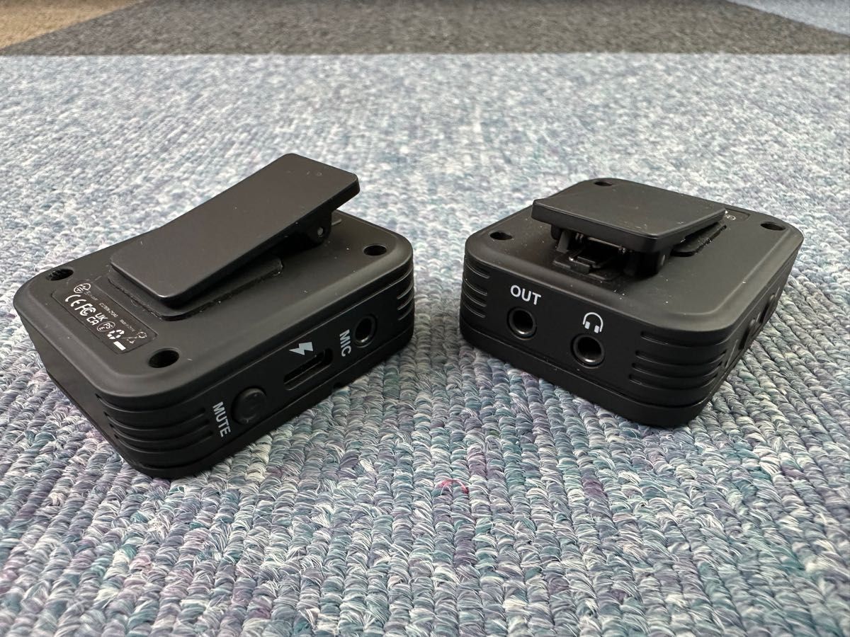 1度使用 MOMAN C2 ワイヤレスピンマイク-