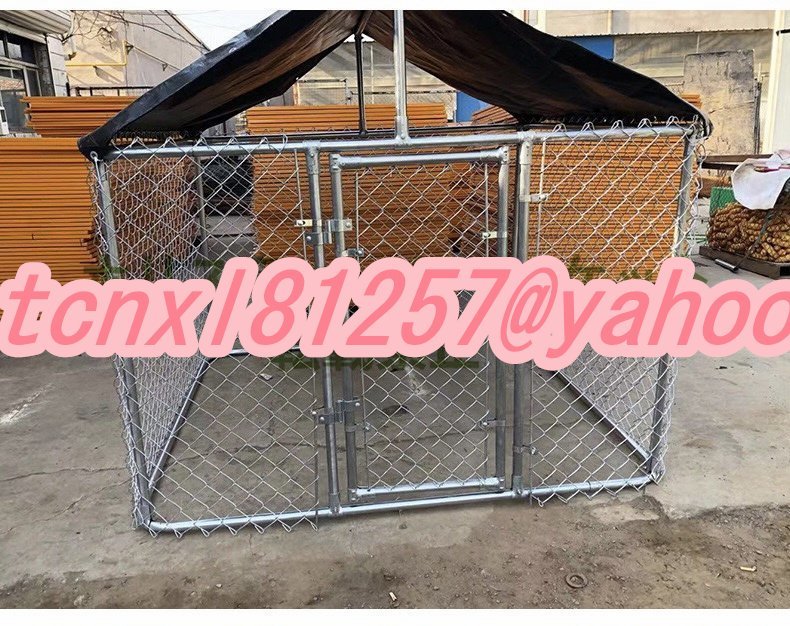  dog. basket pet fence wire dog . large dog outdoors pompon drilling .DIY pet cage (2.3*2.3*1.67m)