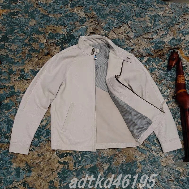 高品質 羊革デザインジャケット　XS～5XL　男女兼用 シンプルデザイン レザージャケット/革ジャン/G9