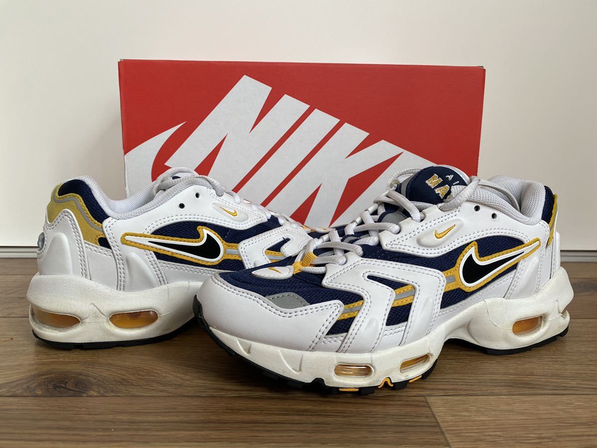 中古】NIKE AIR MAX 96 Ⅱ US7.5 25.5cm オリジナルカラー ネイビー