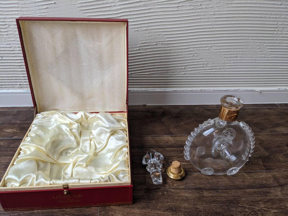 empty bottle REMY MARTIN LOUIS XIII Remy Martin Louis 13. baccarat bottle  crystal bottle empty bin empty bin change plug / box attaching ③: Real  Yahoo auction salling