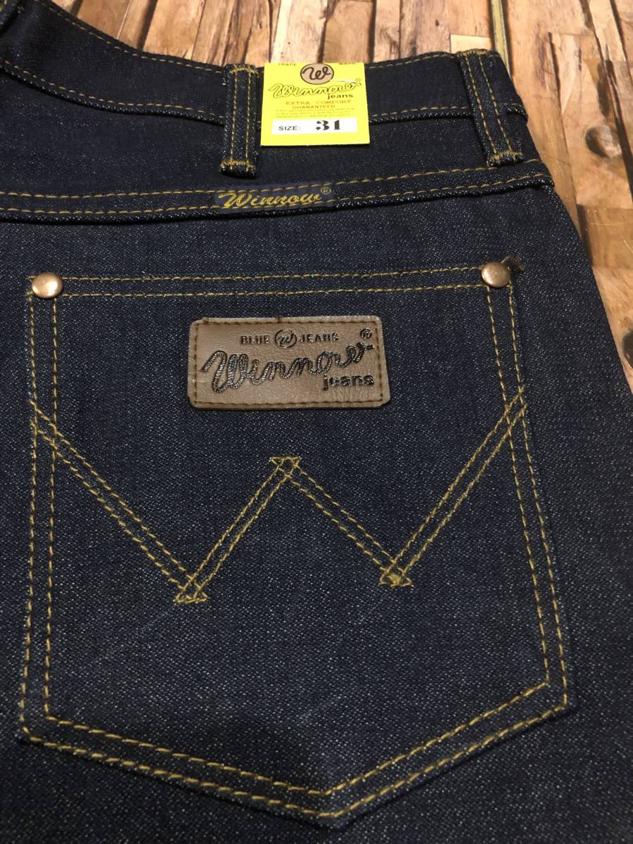新品・即決・Winnow jeansの14.5oz・リジットデニム使用・ボタンフライのブーツカットジーンズ・３１インチ_画像8