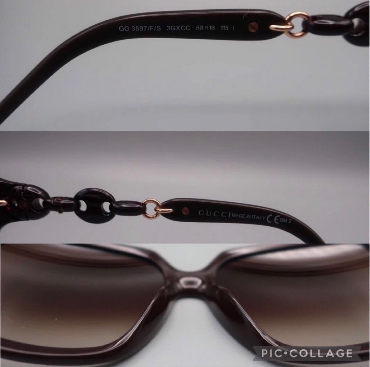GUCCI グッチ サングラス マリーナチェーングラデーションレンズ GUCCI グッチ サングラス マリーナチェーングラデーションレンズ