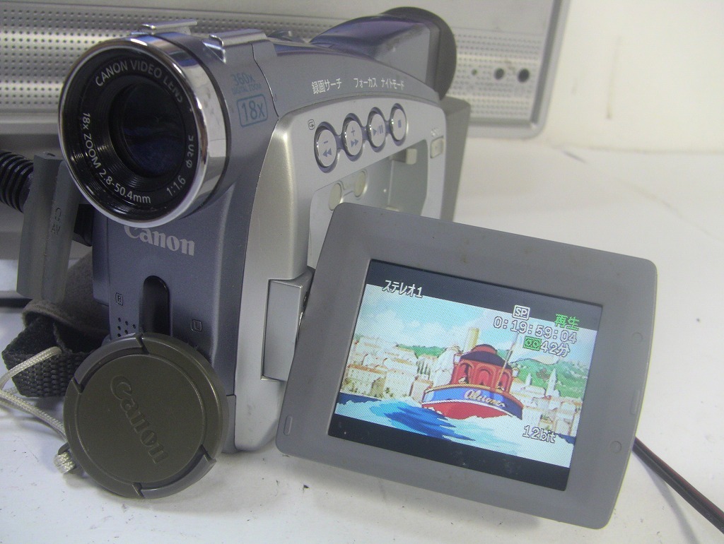 【動作確認済み・MiniDVビデオカメラ・ダビングにご使用ください！】Canon MiniDVビデオカメラ DM-FV400/0432