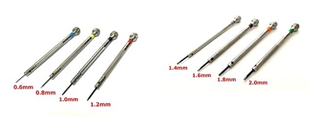  special price!! wristwatch for minus precise driver set clock repair model equipment construction tool small screw small work (8 pcs set )