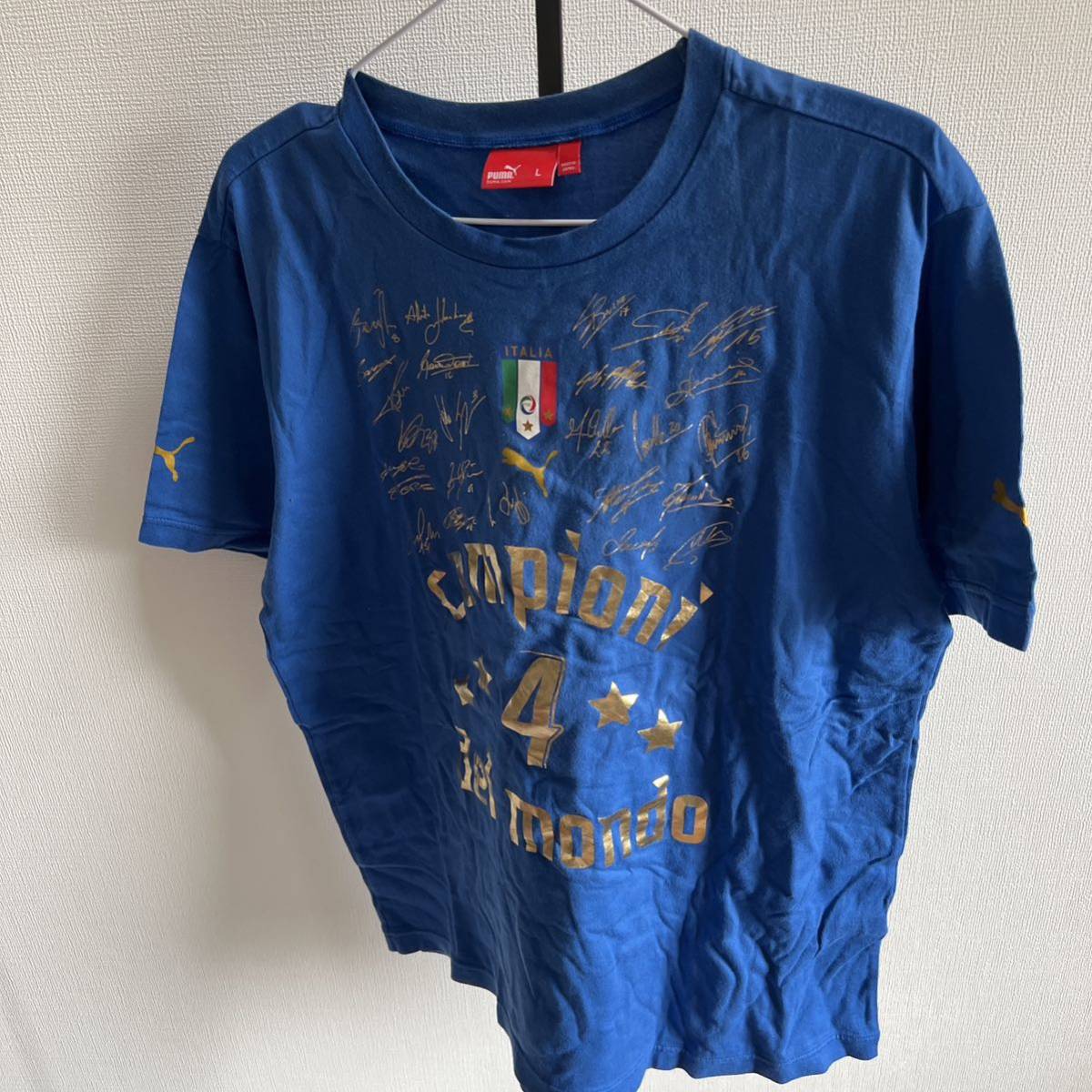 2006年 イタリア代表 優勝記念Tシャツの画像1