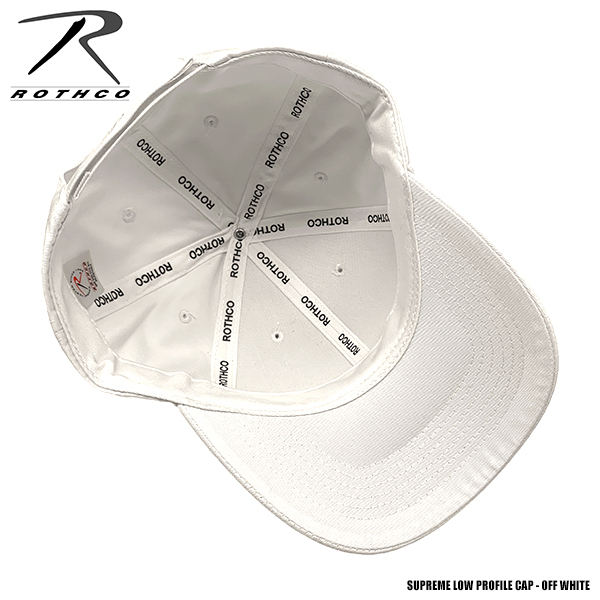 ROTHCO 新品 ロープロファイル キャップ - オフホワイト 無地 ベースボール 目深 深め 野球帽 帽子 メンズ レディース LP Low Profile Cap_画像5