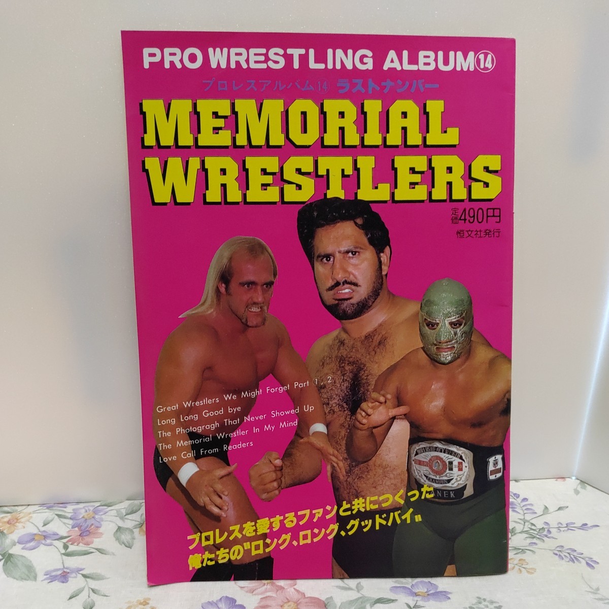 プロレスアルバム NO.14 ラストナンバー MEMORIAL WRESTLERS 昭和56年9月1日発行 恒文社 PRO WRESTLING ALBUM NO.14 ①む_画像1